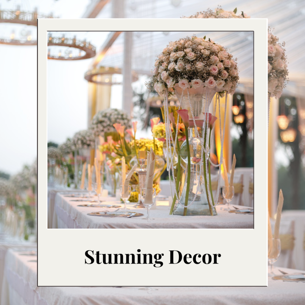 Get inspired with creative wedding decor ideas for a stunning celebration.