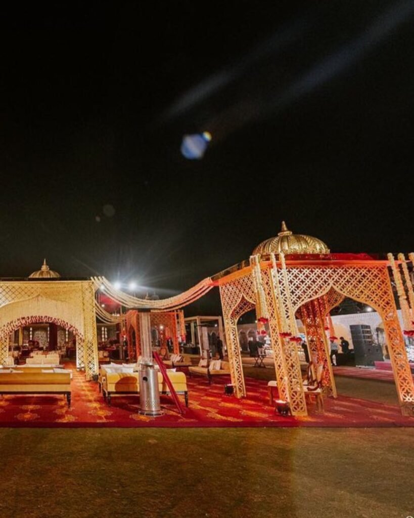 Farmhouse wedding venue with lawn and banquet near South Delhi
