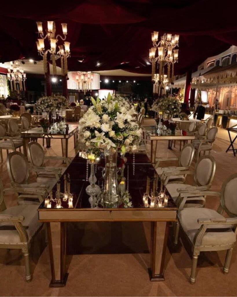 Customized wedding decor at Rigveda Palace venue in Faridabad