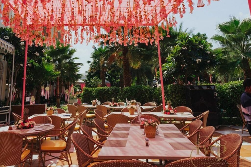 Rigveda Palace customized wedding décor in Faridabad with themed stage, floral setups, and elegant venue