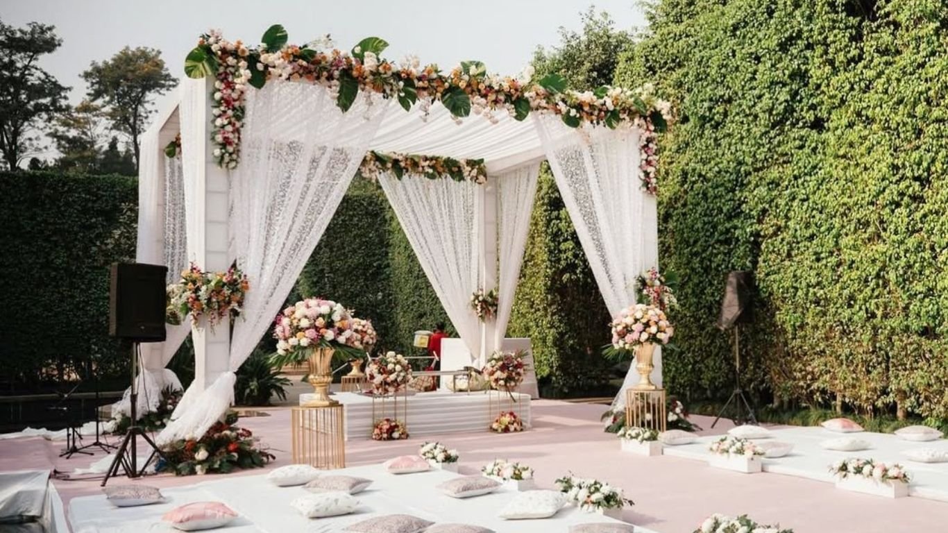 Elegant banquet hall at Atalia Resort Faridabad for indoor wedding celebrations