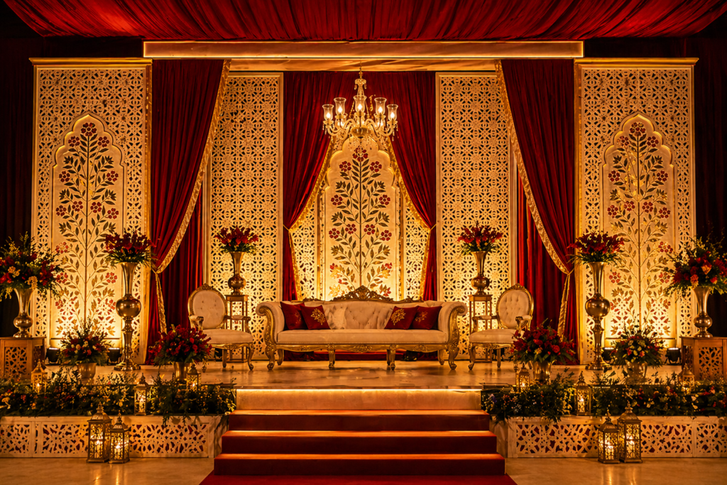Best event lawns near me with beautiful outdoor décor and spacious seating arrangement