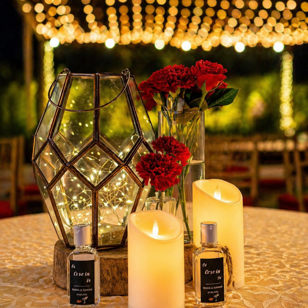Luxury convention hall near me in Gurgaon at Devam Greens Farmhouse with elegant décor and spacious seating arrangement