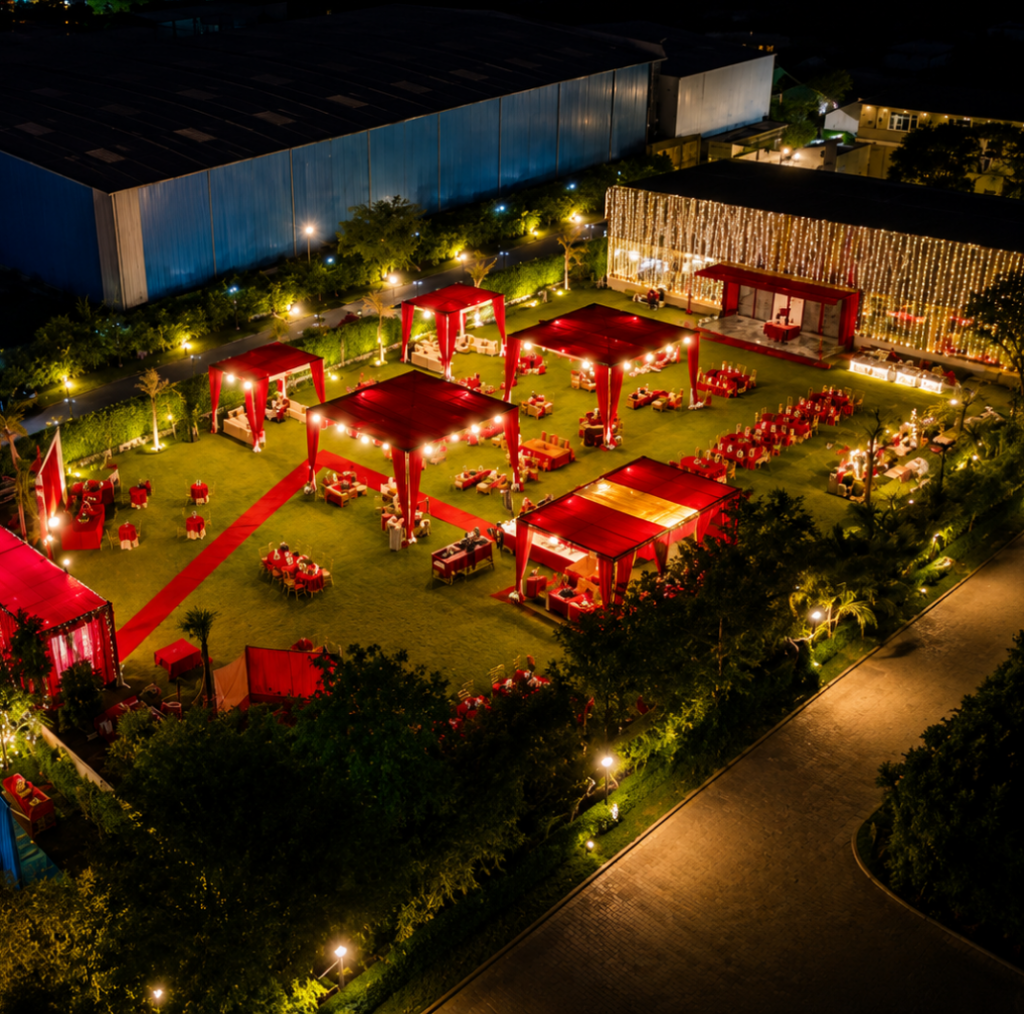 Luxury birthday party place near me offering catering decoration and entertainment services in Faridabad
