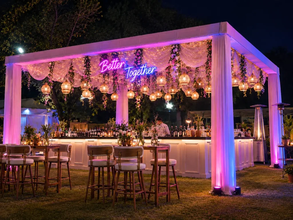 Wedding lawn décor at The Forest Destination in Faridabad
