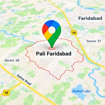 The Forest Destination location map for wedding resort in Faridabad
